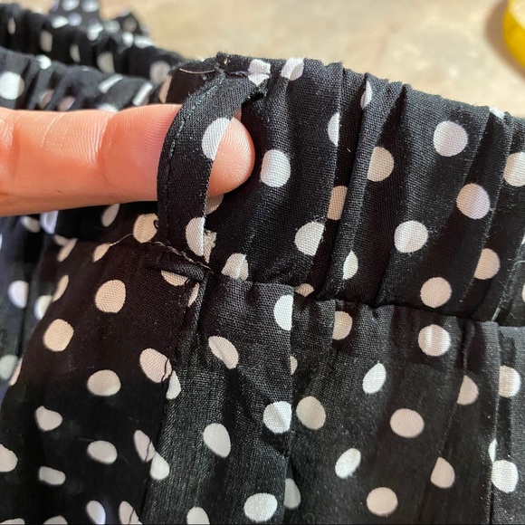NWT BOHO SOUL Polka-Dot Ankle Ruffle Pants (S) - Picture 12 of 14